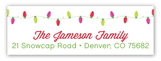 Merry Bright Lights Address Label