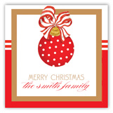 Merry Christmas Ornament Square Sticker