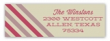 Merry Stripes Ornament Address Label