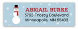 Mister Snowman Address Label