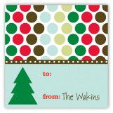 Modern Holiday Square Sticker