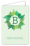 Monogram Wreath Greeting Card