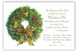 Muted Moss Wreath Invitation