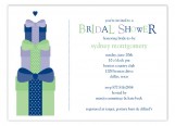 Navy Stacked Presents Invitation