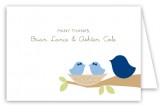 Nested Twin Boys Folded Note Card