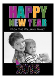 New Year Photo Card Photo Card | Polka Dot Design