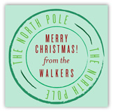 North Pole Greetings Gift Tag