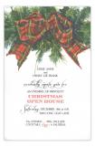 Tartan Greens Christmas Open House Invitation