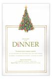 Petite Pine Dinner Holiday Invitation