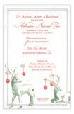 Silver Stags Reindeer Holiday Invitation