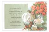 Ivory and Apricot Fall Pumpkin Party Invitation