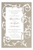 Vine Dove Formal Border Party Invitation