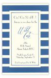 Blue and White Invitation