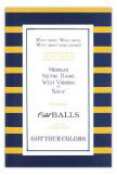 Navy and Gold Invitation