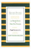 Green and Gold Invitation