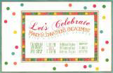 Rainbow Dots Invitation