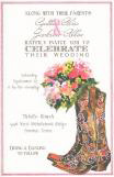 Boots and Bouquet Floral Invitation
