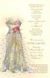 Party Dress Bridal Invitation