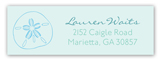 Ocean Blue Icons Address Label