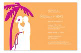 Orange Coastal Couple Invitation