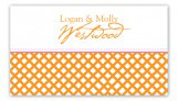 Orange Garden Trellis Calling Card