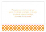 Orange Garden Trellis Enclosure Card