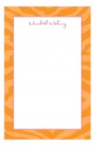 Orange Zebra Stripes Notepad