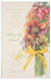 Orchid and Gold Invitation