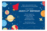 Outer Space Party Invitation