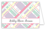 Pastel Plaid Note Card