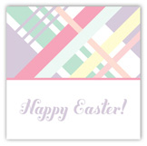 Pastel Plaid Square Sticker