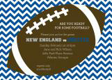 Blue Chevron Tailgate Football Party