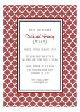 Marsala Trellis Party Invitation