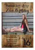 Western Sweet 16 Party Invitation