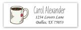 Tea Cup Address Label