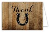 Western Horseshoe Thank U Card