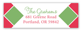 Pennant Christmas Letter Address Label