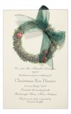 Pewter Wreath Invitation