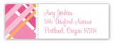 Pink Classic Plaid Address Label