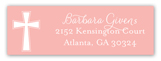 Pink Cross Banner Address Label