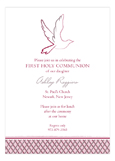 Pink Dove Invitation