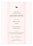 Pink Faux Bois Invitation