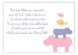 Pink Hippos Enclosure Card
