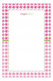 Pink Houndstooth Notepad