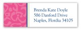 Pink Leopard Personalized Return Address Labels