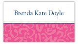 Pink Leopard Calling Card