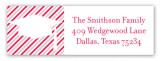 Pink Oxford Grad Cap Address Label