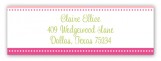 Pink Senior Seal Address Label