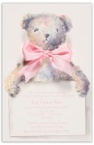 Pink Teddy Bear Invitation