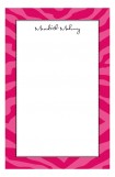 Pink Zebra Stripes Notepad